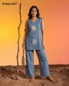K 1175 By Naisha Imported Viscose Western Co Ord Set 